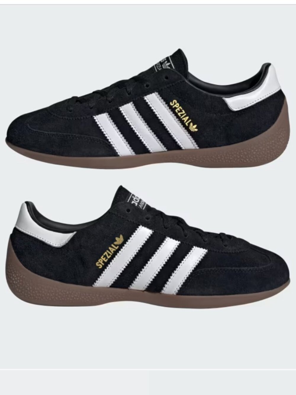 NWT ADIDAS HANDBALL SPEZIAL LO PRO SHOES IN BLACK/CLOUD WHITE SIZE W 7.5